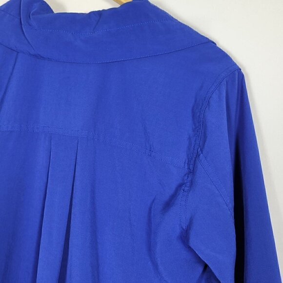 Soft Surroundings Women's Loretta Tunic Top in Electric Blue Long Sleeve Size M - Picture 7 of 13